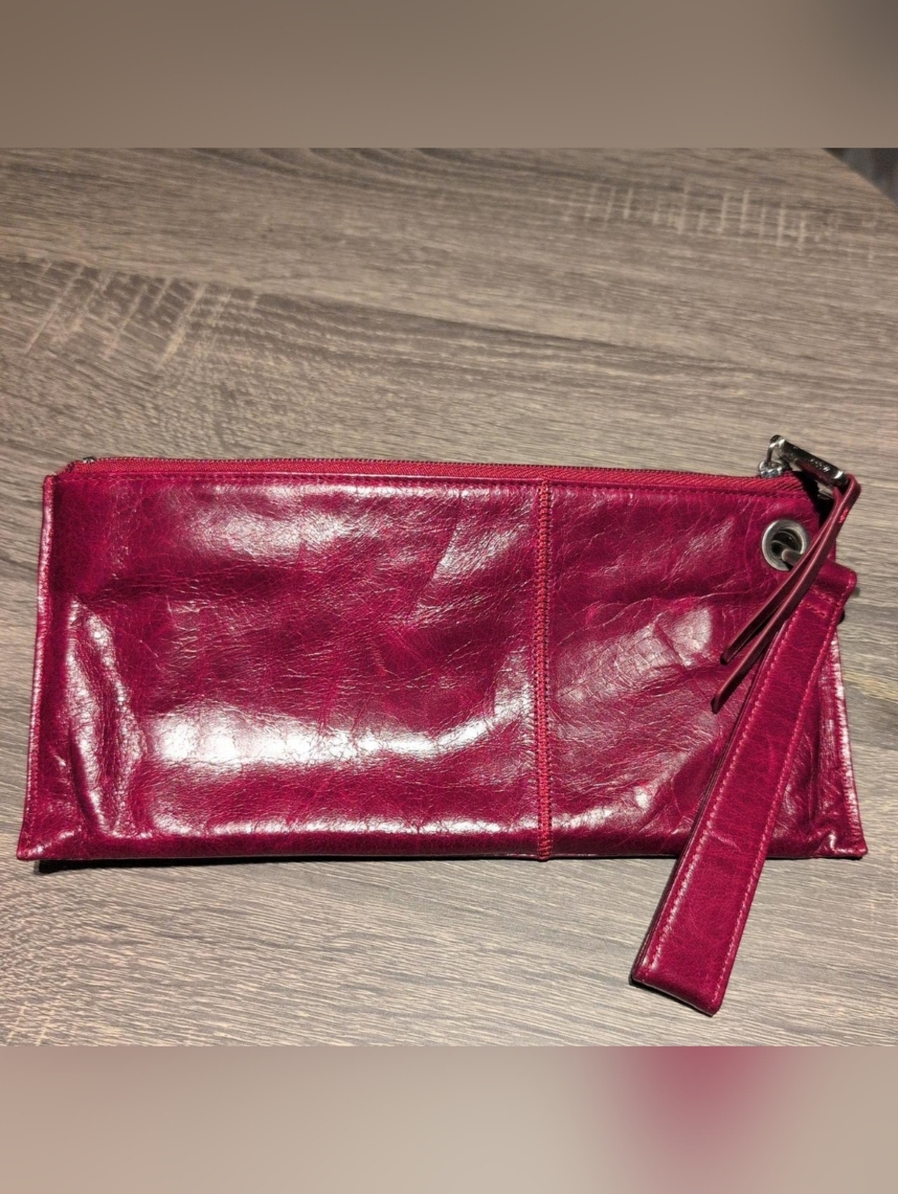 NWOT Hobo Ultra Soft Leather Wristlet Clutch - Raspberry Pink Wallet